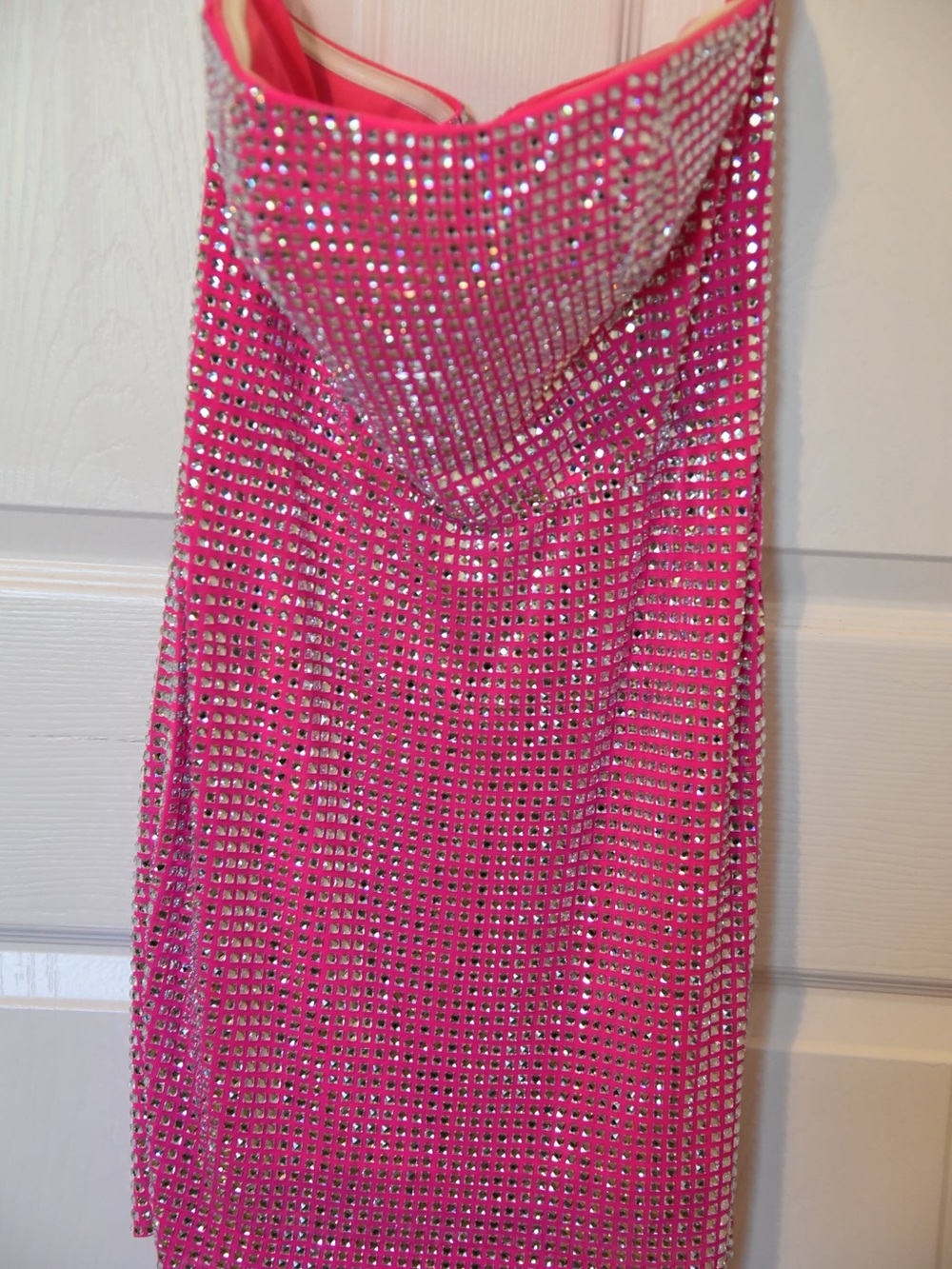 Sparkling Hot Pink Sequin Bodycon homecoming Dress